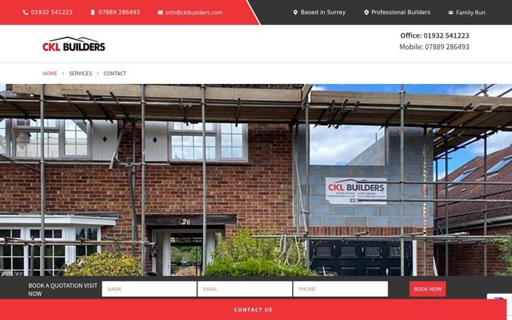 Screenshot of cklbuilders.com