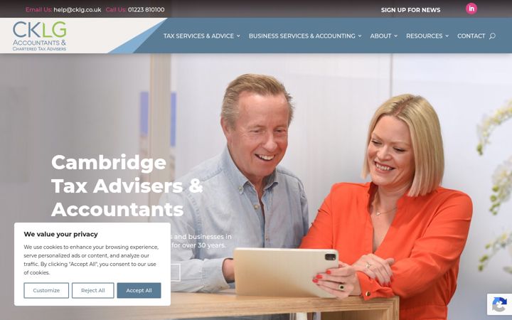 Screenshot of cklg.co.uk