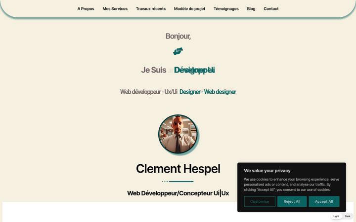 Screenshot of cklm-design.com
