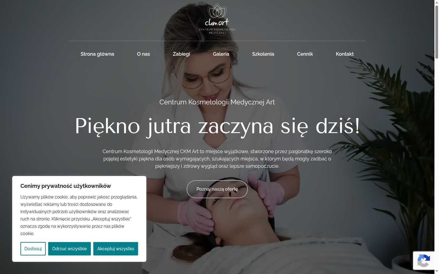Screenshot tal-banner tal-kunsens muri qabel kwalunkwe interazzjoni