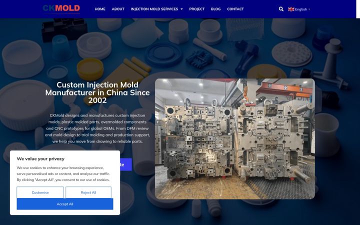 Screenshot of ckmold.com