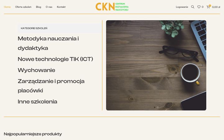 Screenshot stránky ckn.edu.pl