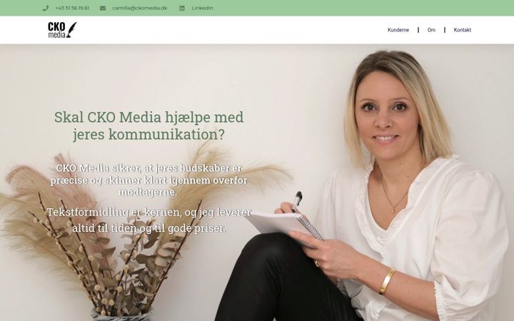 Screenshot of ckomedia.dk