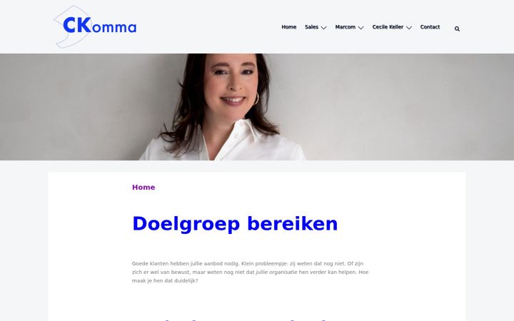 Screenshot of ckomma.nl