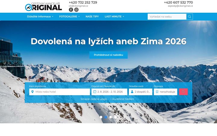 Skjámynd af ckoriginal.cz