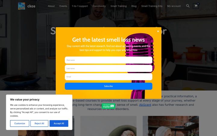 Screenshot of ckos.co.uk