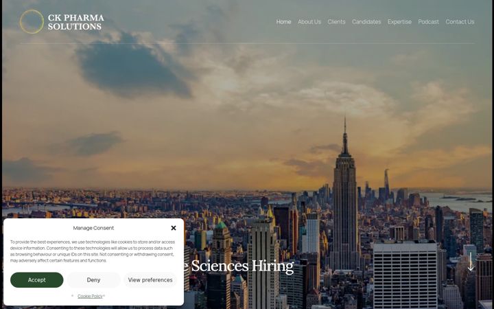 Screenshot of ckpharmasolutions.com