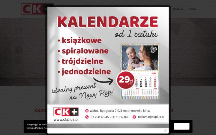 Screenshot stránky ckplus.pl