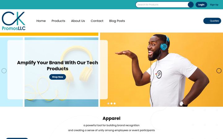 Screenshot of ckpromosllc.com