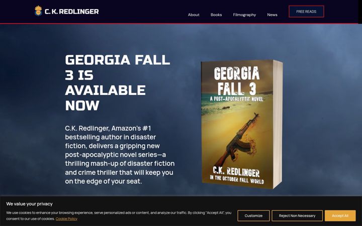 Screenshot of ckredlinger.com