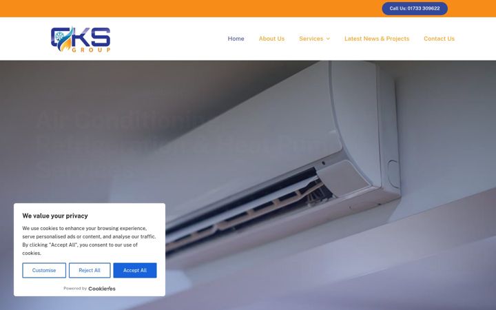 Screenshot of cksgroup.co.uk