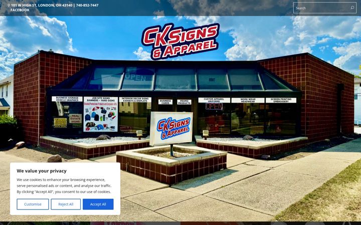Screenshot of cksignsplus.com