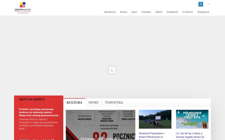Screenshot stránky cksitzegocina.pl