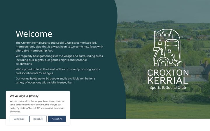 Screenshot of cksportsandsocial.co.uk