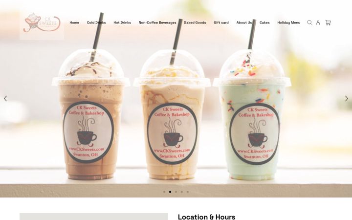 Screenshot of cksweets.com