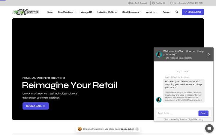 Screenshot of cksystem.com