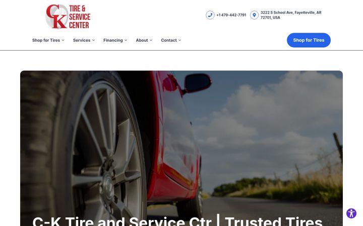 Screenshot of cktireandservice.com