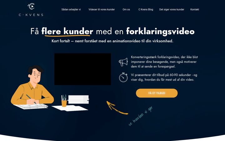 Screenshot of ckvens.dk