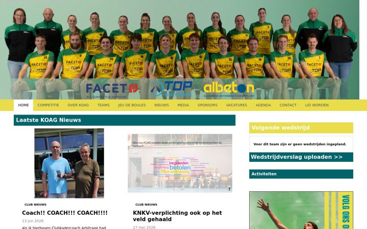 Kuvakaappaus sivustosta ckvkoag.nl