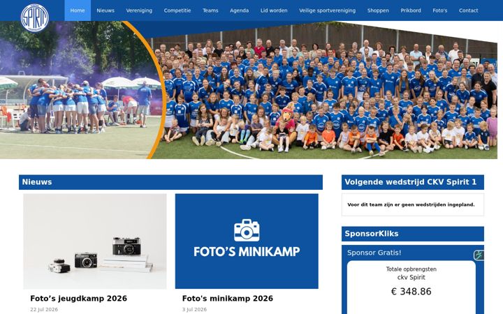 Screenshot van ckvspirit.nl