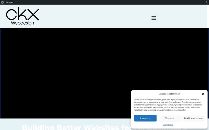 Screenshot van ckxwebdesign.nl