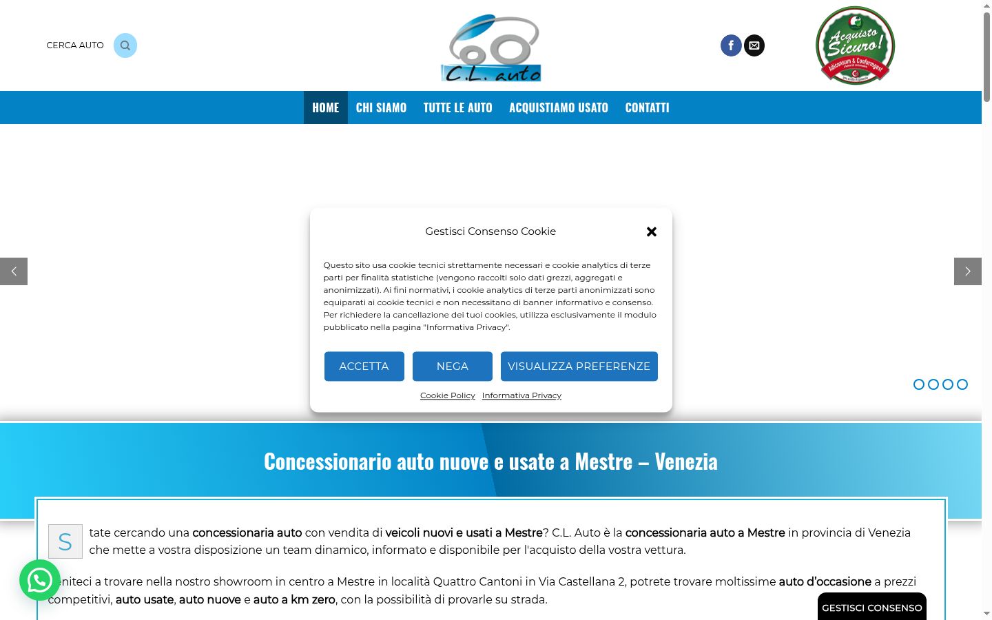 Screenshot tal-banner tal-kunsens muri qabel kwalunkwe interazzjoni