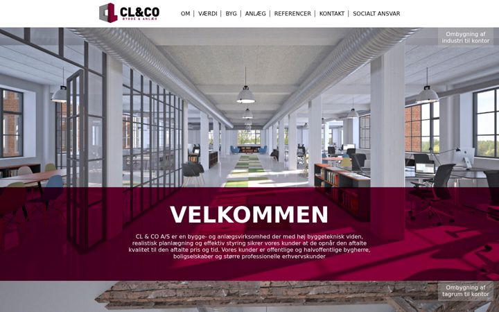 Screenshot of cl-co.dk
