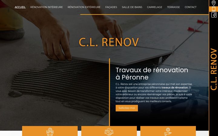 Screenshot of cl-renov.fr