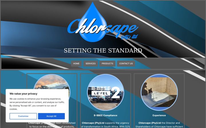 Screenshot of cl2cape.co.za