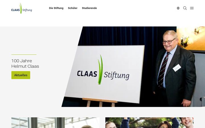 Screenshot of claas-stiftung.com