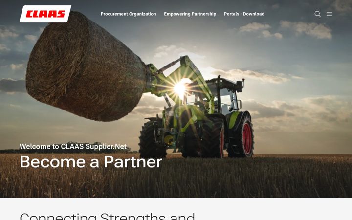 Screenshot di claas-supplier.net
