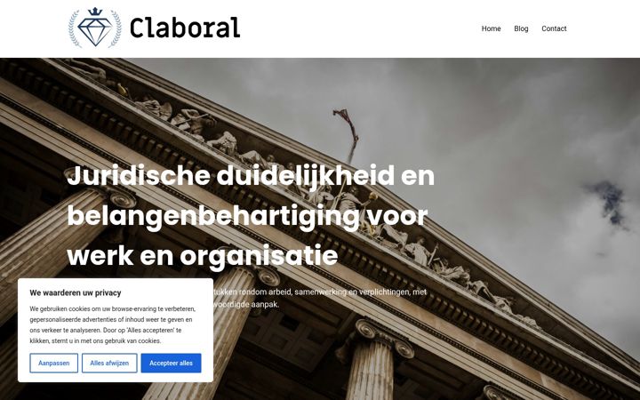 Screenshot of claboral.nl