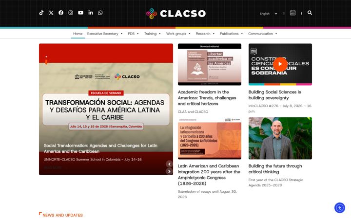 Screenshot of clacso.org