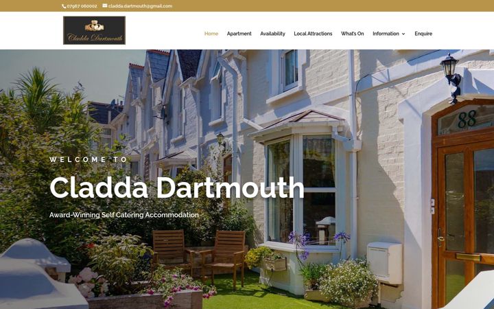 Screenshot of cladda-dartmouth.co.uk