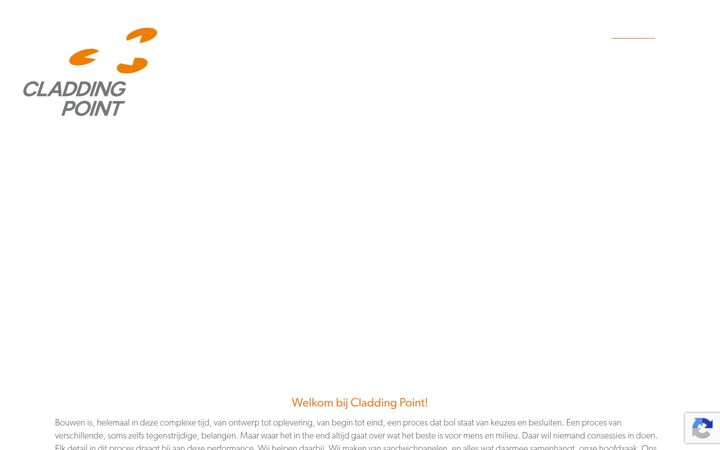 Screenshot von claddingpoint.nl