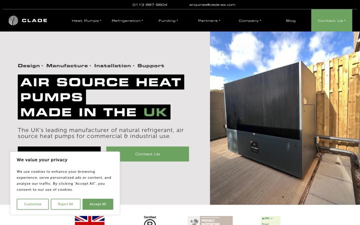 Screenshot of clade-es.com