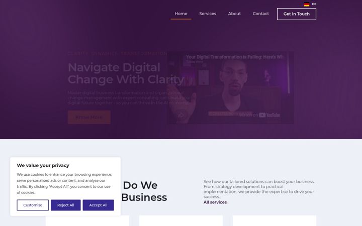 Screenshot of cladyn-consulting.com