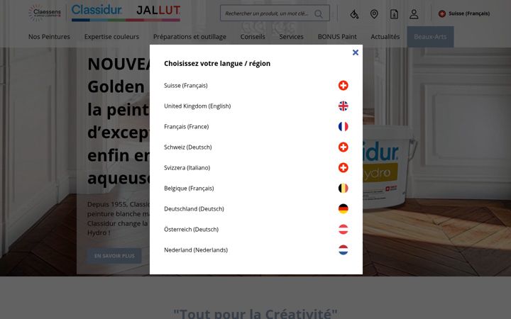Screenshot of claessens.com