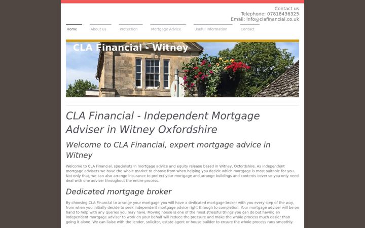 Ekrano kopija clafinancial.co.uk
