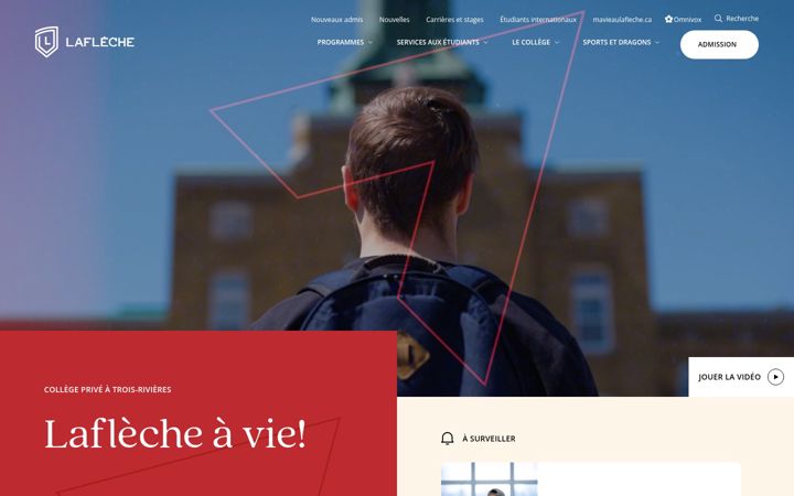 Snimka zaslona za clafleche.qc.ca