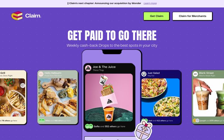 Screenshot of claim.co