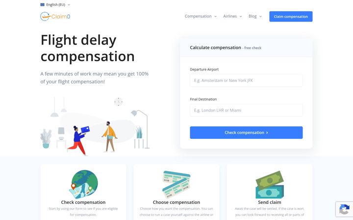 Screenshot of claim0.com