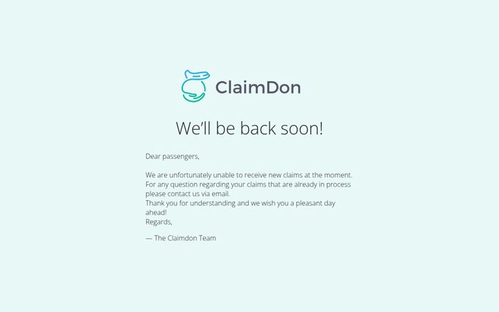 Screenshot of claimdon.com