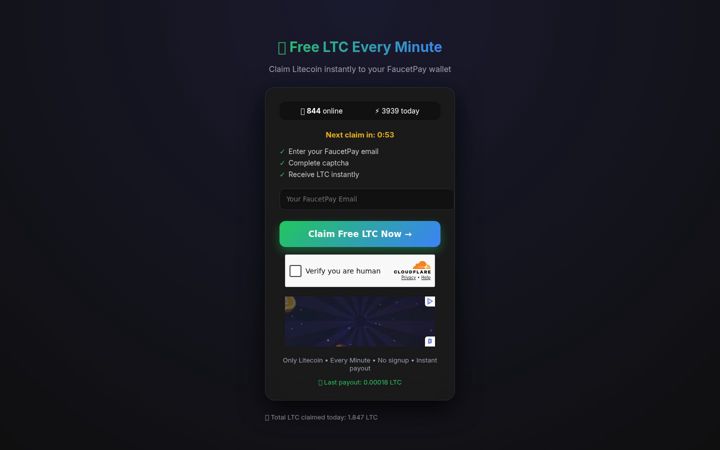 Screenshot of claimfreecrypto.online