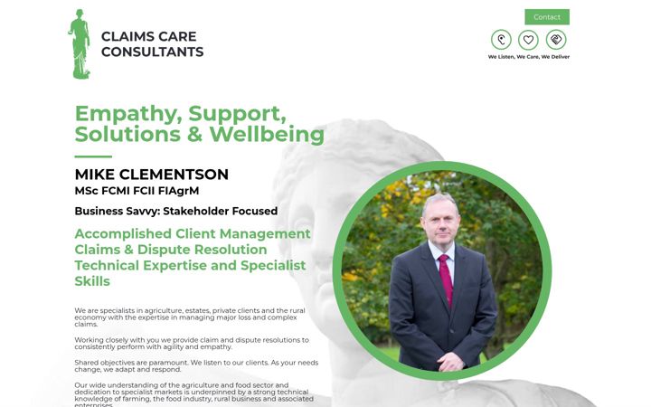 Screenshot of claims-care.com