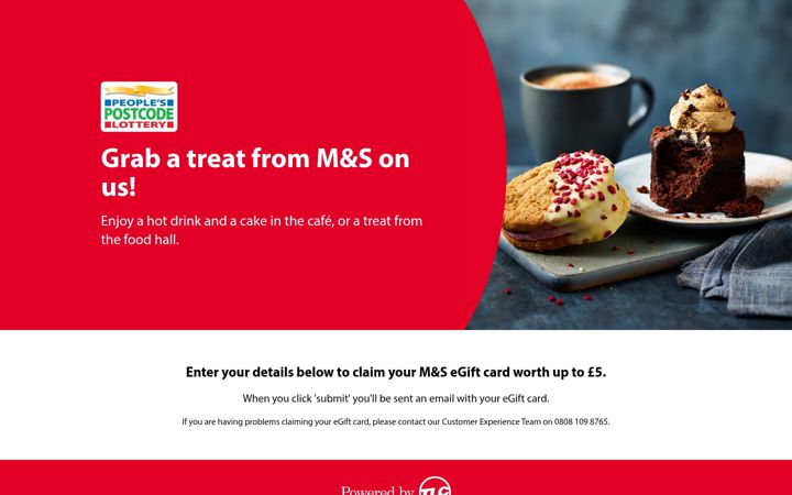 Screenshot of claimyourtreat.co.uk