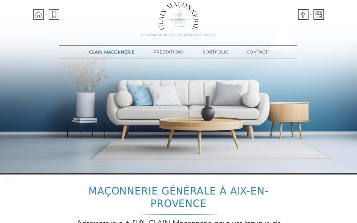 Zrzut ekranu clain-maconnerie.fr