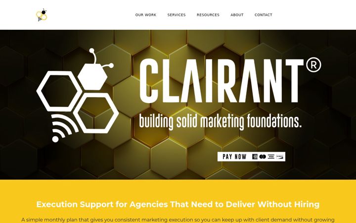 Screenshot of clairantservices.com