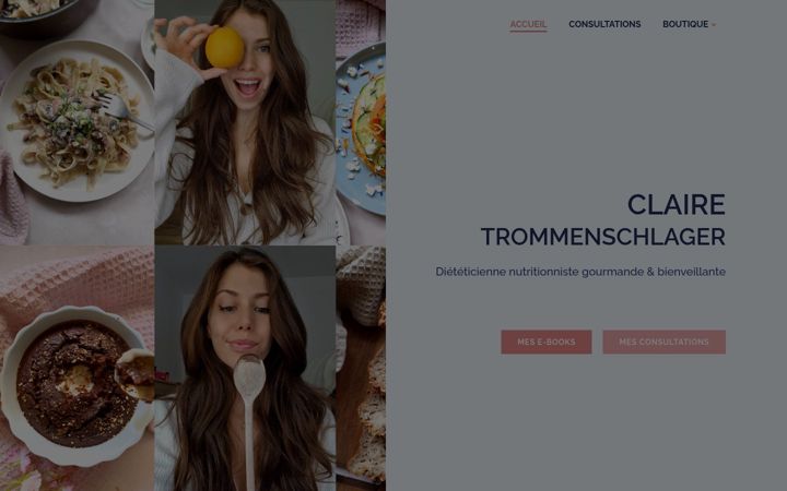 Snímek obrazovky claire-dieteticienne.fr