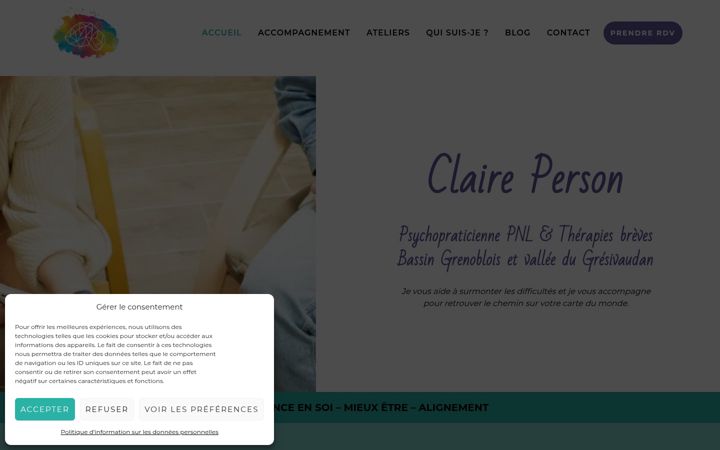 Snímek obrazovky claire-person.fr